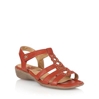 Lotus Red 'Rhona' strappy sandals